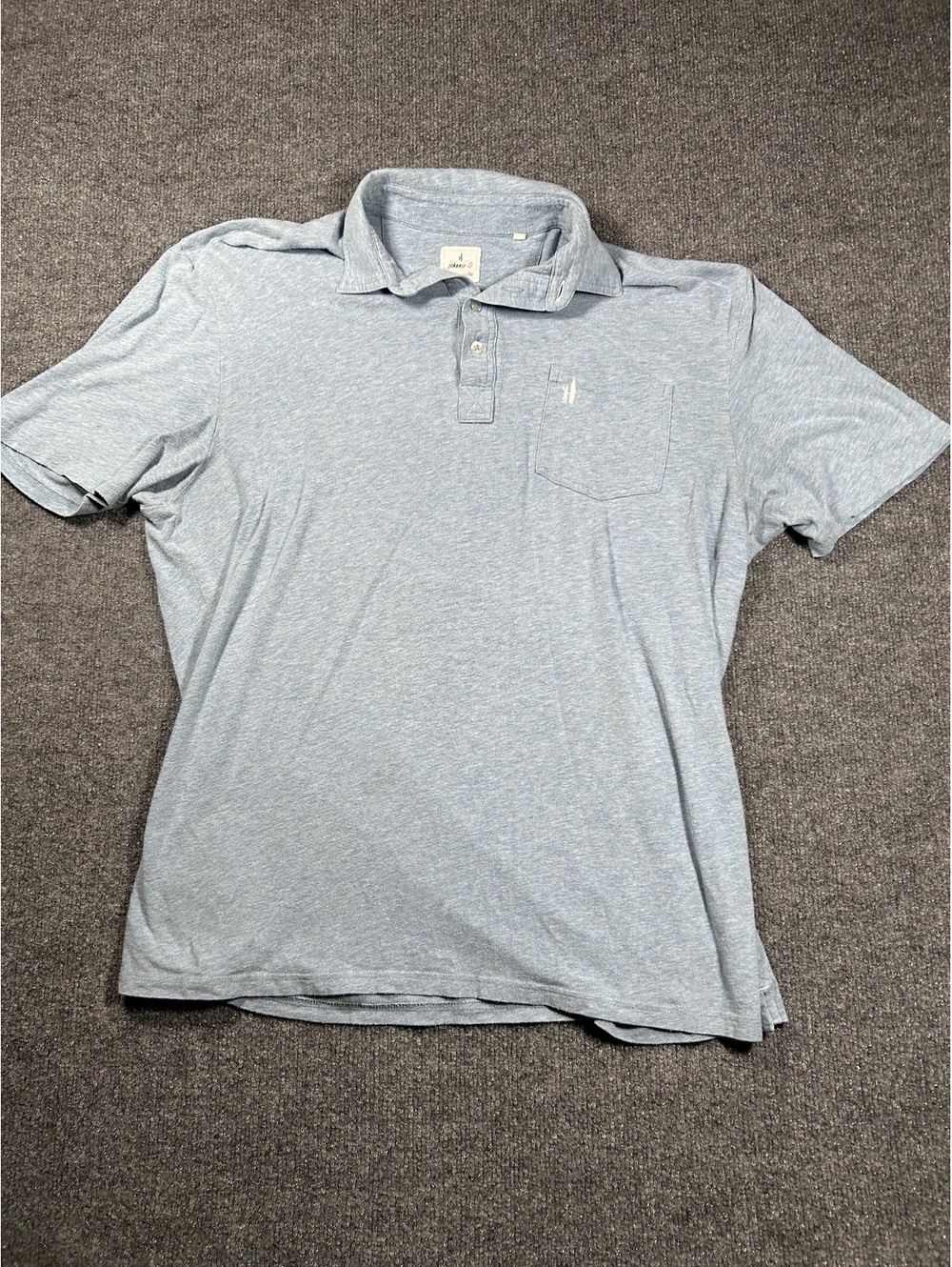 Johnnie-O Light Blue Polo Shirt with Pocket